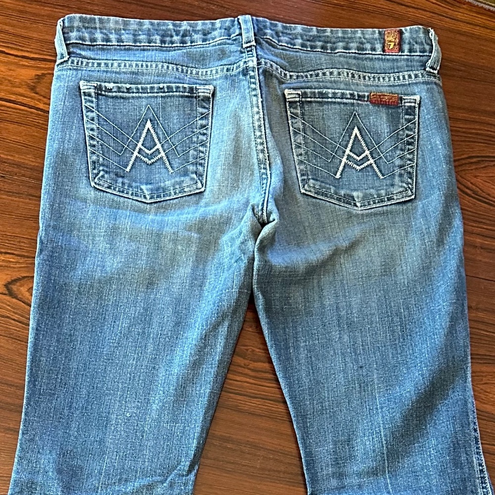 Bootcut "A" pocket jeans
